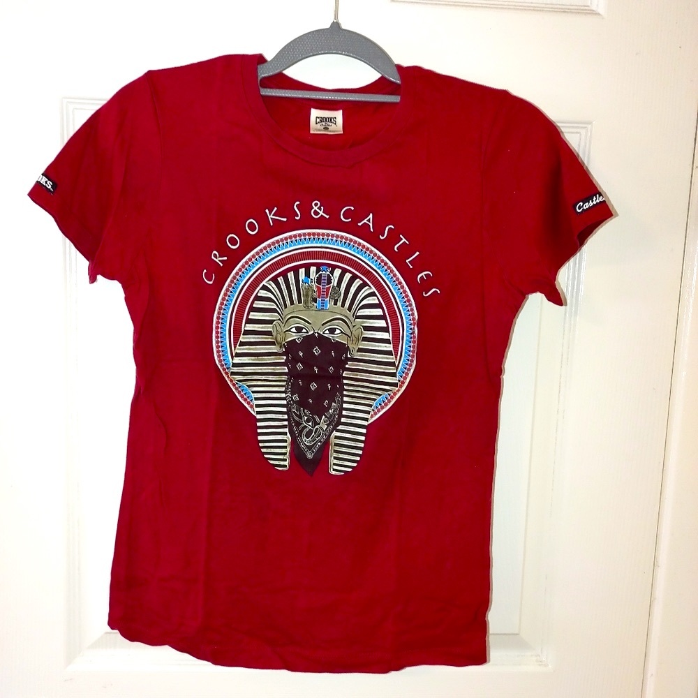 Crooks and Castles Egyptian Tee Red Size Small